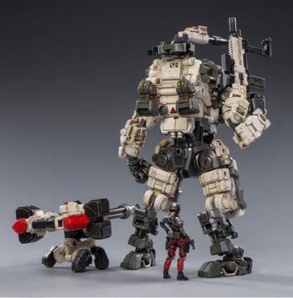 Dark Source Steelbone Armor (White) With Pilot (Red) 1/24 Scale Figure Set