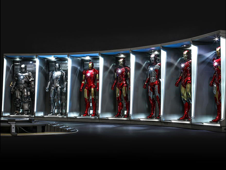Iron Man 3 DS001C Hall of Armor 1/6 Scale Set of 7 Collectibles