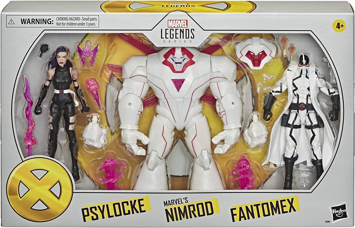 Marvel Hasbro Legends Series X-Men 6-inch Collectible Action Figures Psylocke, Nimrod, and Fantomex Toys (Amazon Exclusive)
