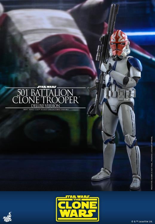 Star Wars: The Clone Wars TMS023 501st Battalion Clone Trooper (Deluxe) 1/6th Scale Figure