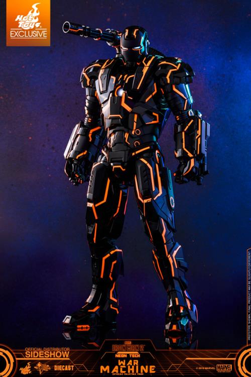 Iron Man 2 MMS553D35 Neon Tech War Machine 1/6th Scale Exclusive Collectible Figure