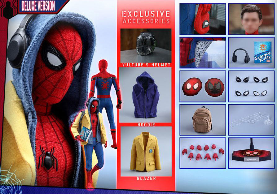 Spider-Man: Homecoming MMS426 Spider-Man (Deluxe Ver.) 1/6th Scale Collectible Figure