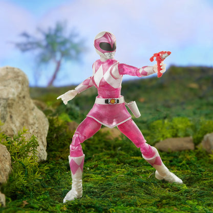 Power Rangers Lightning Collection Mighty Morphin Metallic Armor Pink Ranger Figure