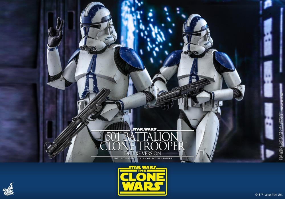 Star Wars: The Clone Wars TMS023 501st Battalion Clone Trooper (Deluxe) 1/6th Scale Figure