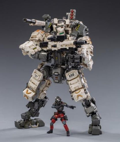 Dark Source Steelbone Armor (White) With Pilot (Red) 1/24 Scale Figure Set