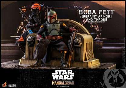 The Mandalorian TMS056 Boba Fett (Repaint Armor) and Throne 1/6th Scale Collectible Figure Set