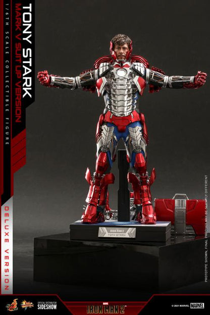 Iron Man 2 MMS600 Tony Stark (Mark V Suit Up Ver.) Deluxe 1/6th Scale Collectible Figure