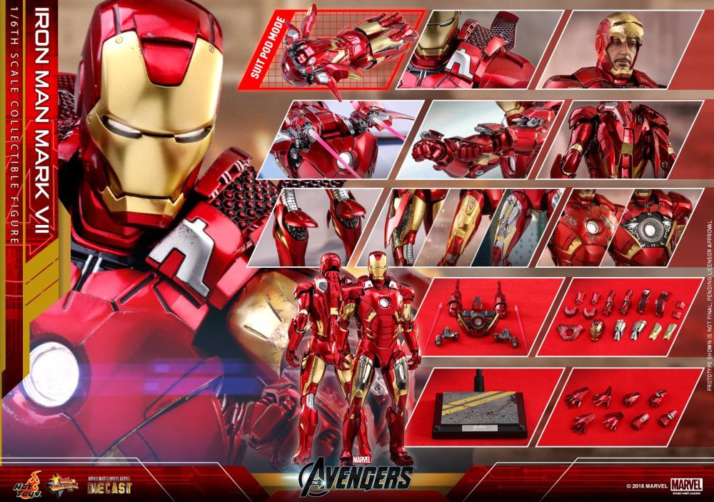 The Avengers MMS500D27 Iron Man Mark VII 1/6 Scale Collectible Figure