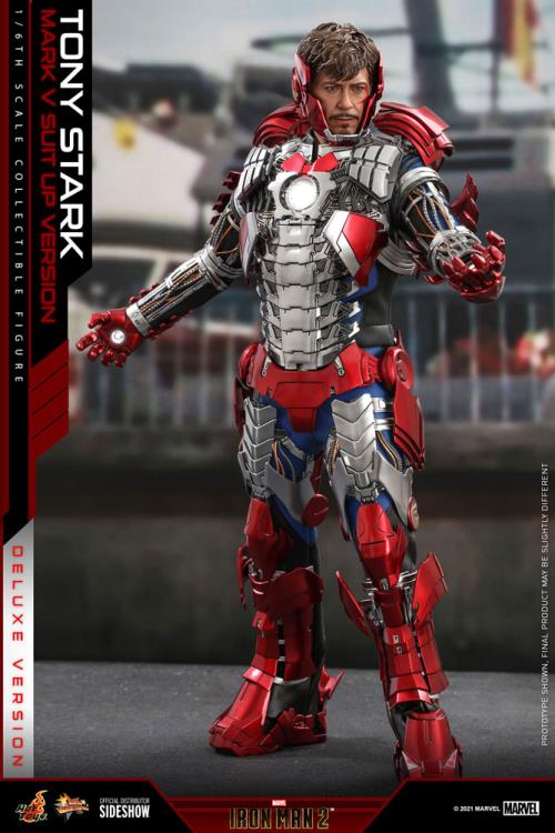 Iron Man 2 MMS600 Tony Stark (Mark V Suit Up Ver.) Deluxe 1/6th Scale Collectible Figure