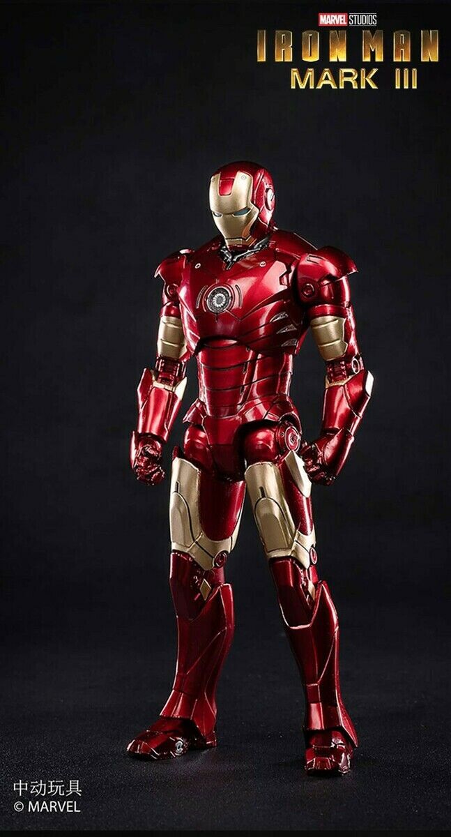 ZD Toys 1/10 Scale 18cm Iron Man Mark III Marvel Action Figure